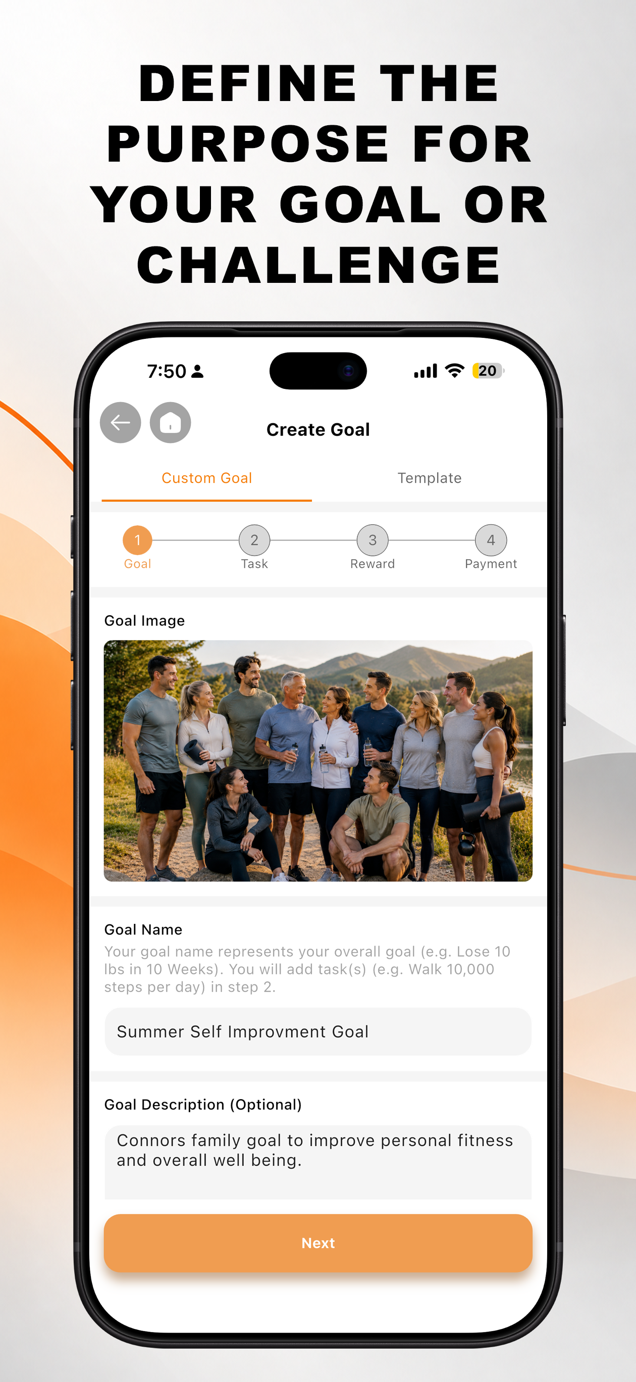 Create goal step 5